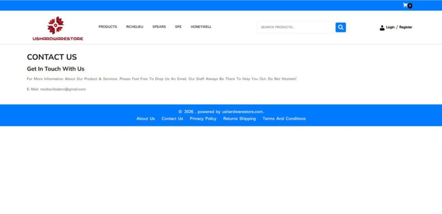 Ushardwarestore.com scam 2