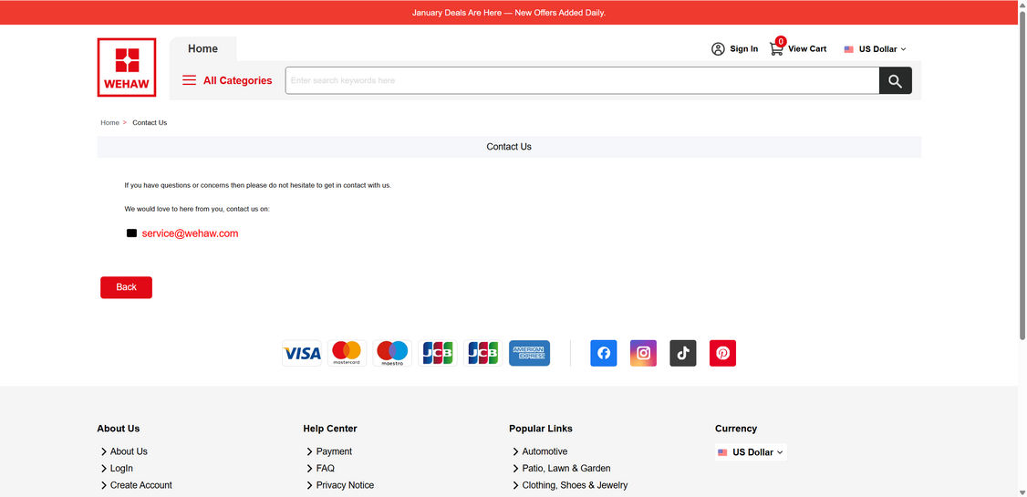 Wehaw.com scam 1