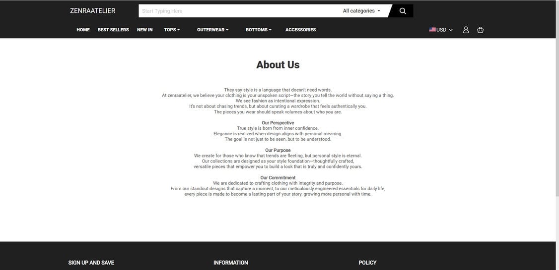 ZenraAtelier.com scam 2