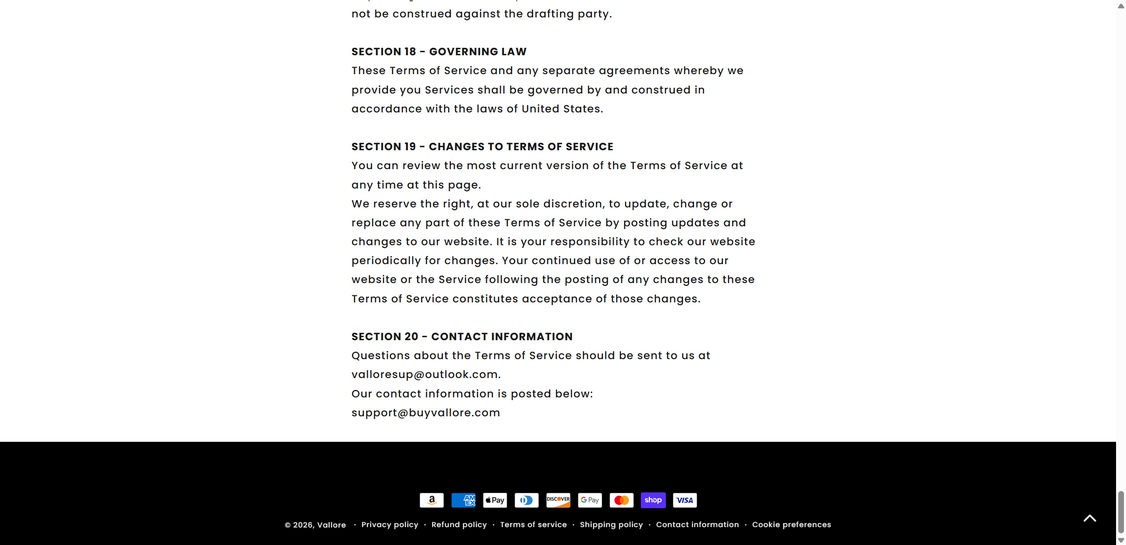 buyvallore.com scam