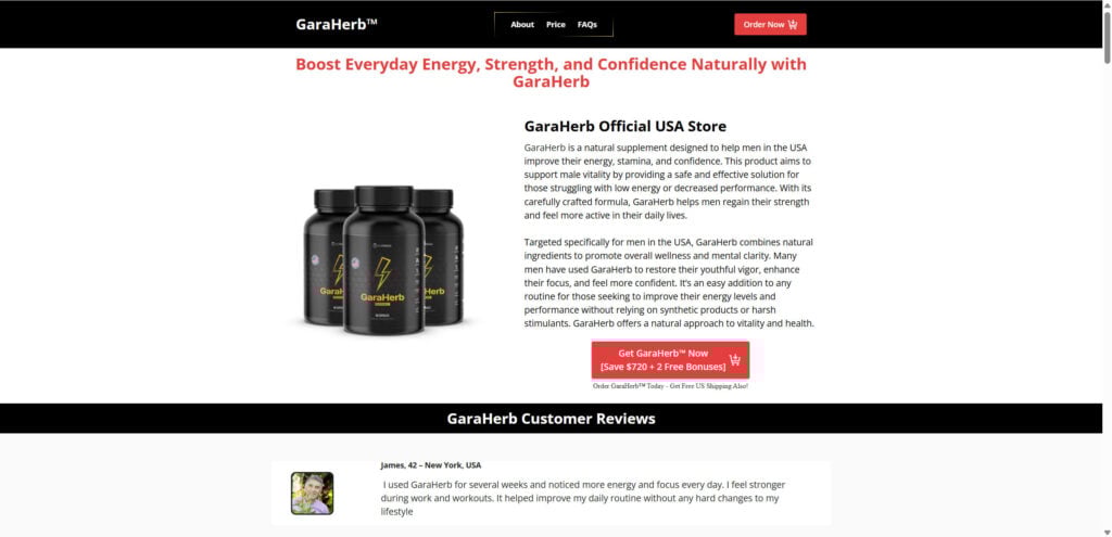 GaraHerb Supplement EXPOSED – Beware the Scam Ads & Red Flags 1 x 13