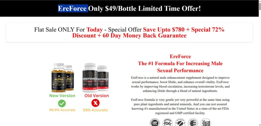 EreForce Supplement EXPOSED – Scam Ads & Red Flags 1 1 118