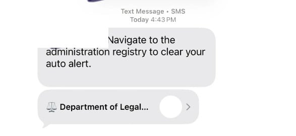 Department of Legal Compliance Text Scam EXPOSED - Investigation 1 1 125