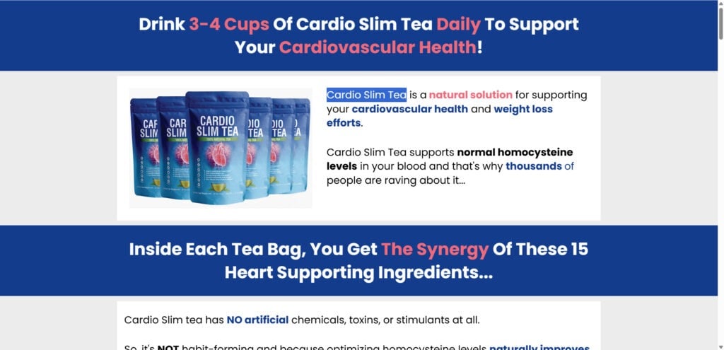 Cardio Slim Tea EXPOSED – Scam Ads & Red Flags 1 1 31
