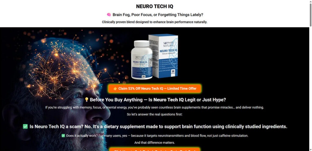 Neuro Tech IQ Supplement EXPOSED – Scam Ads & Red Flags 1 1 66