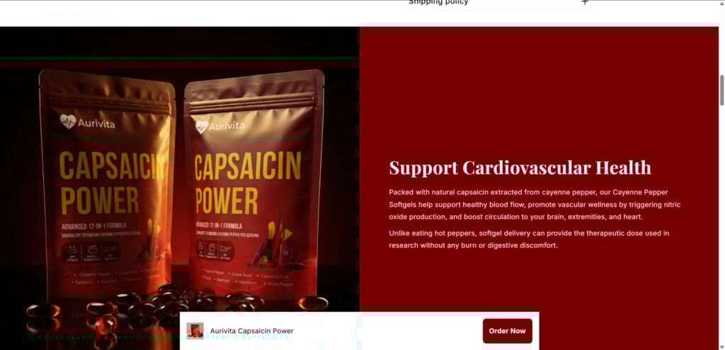 Aurivita Capsaicin Softgels Supplement EXPOSED – Scam Ads & Red Flags 3 2 18