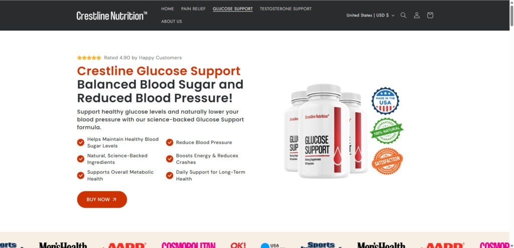 Crestline Nutrition Glucose Support Supplement EXPOSED – Scam Ads & Red Flags 2 2 9
