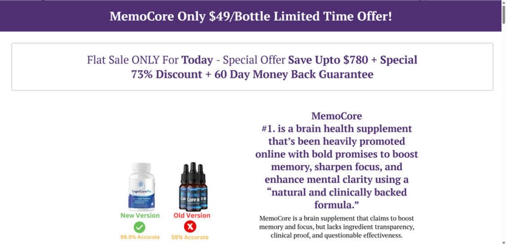 Memo Core Drops Supplement EXPOSED – Scam Ads & Red Flags 1 2026 03 28 100206