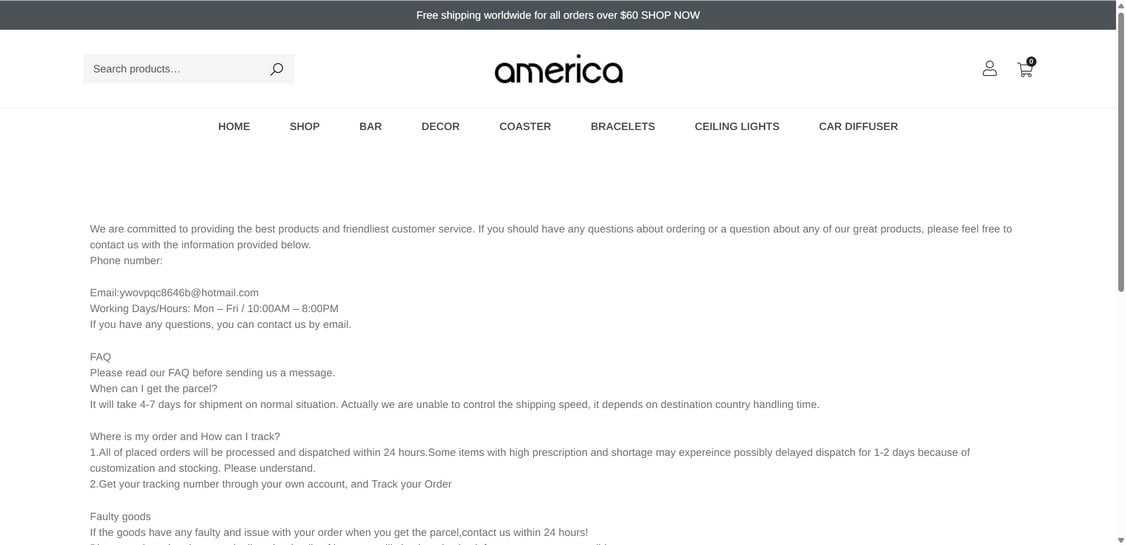 Americanglasscraft.com scam 1