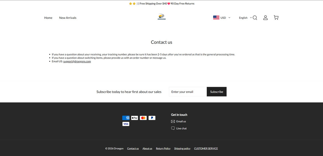 Droegon.com scam 2
