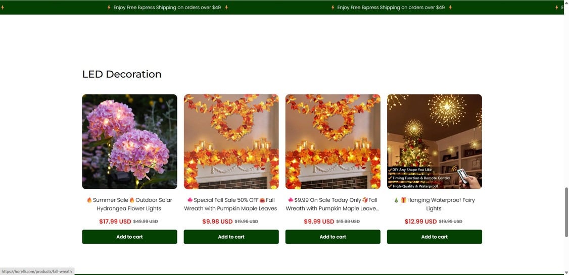 Horelli.com scam 1