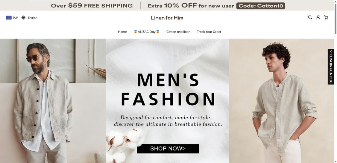 Linenforhim.com EXPOSED - Scam or Legit? Full Investigation 1 Linenforhim.com scam