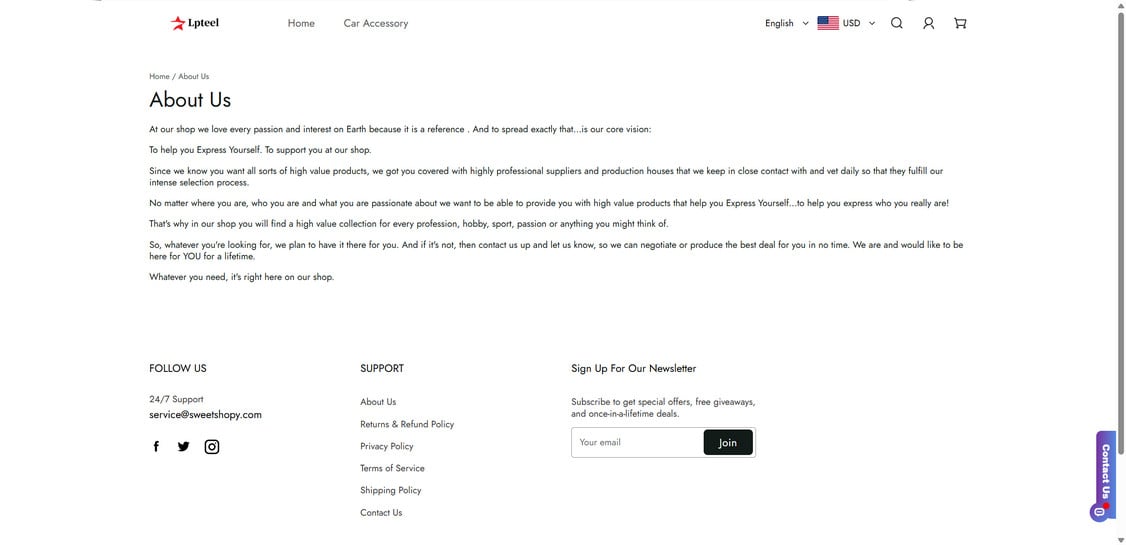 Lpteel.com scam 2
