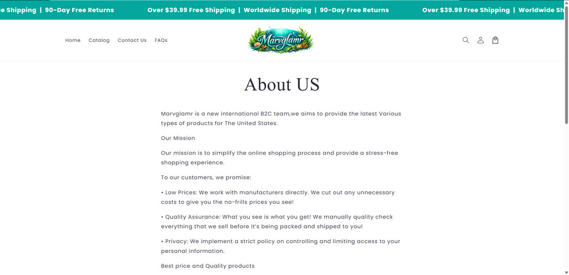 Marvglamr.com scam 1