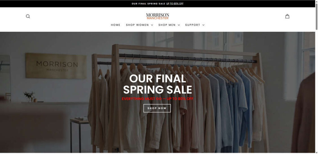 Morrison Manchester Clothing EXPOSED – Scam or Legit? Full Investigation 1 Morrison Manchester.com scam 1