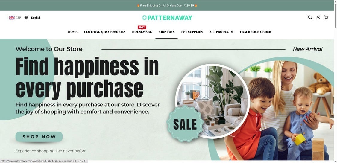 Patternaway.com scam 1