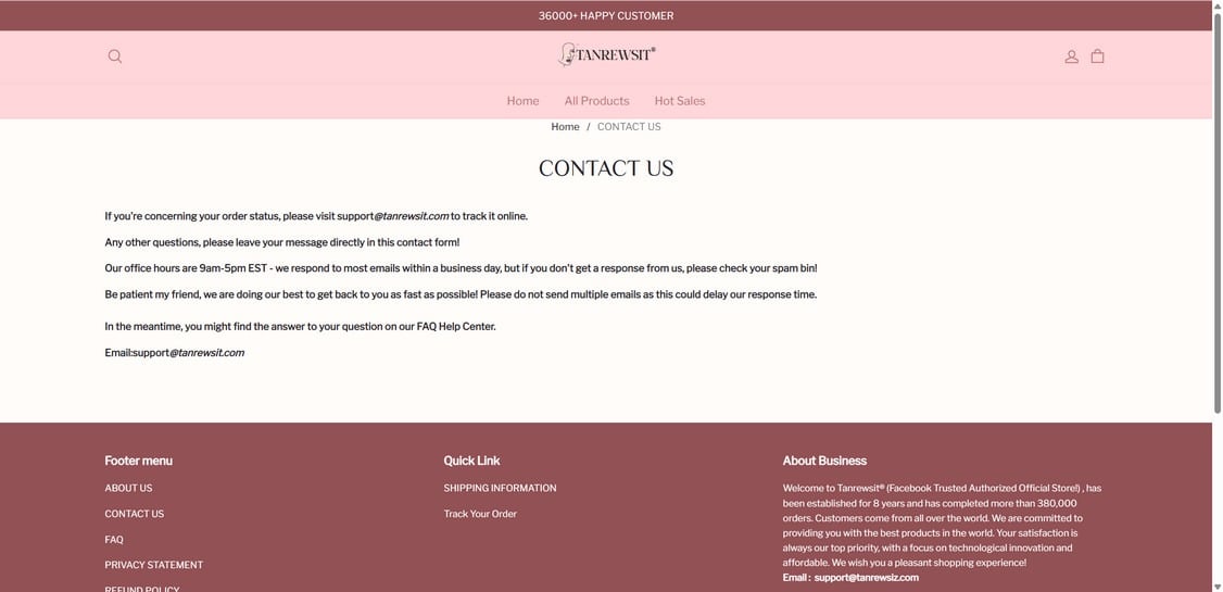 Tanrewsit.com EXPOSED - Scam or Legit? Full Investigation 1 Tanrewsit.com scam