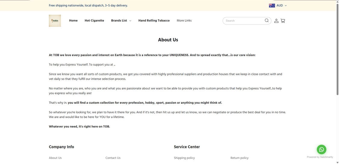 Tobc-shop.com EXPOSED - Scam or Legit? Full Investigation 1 Tobc-shop.com scam