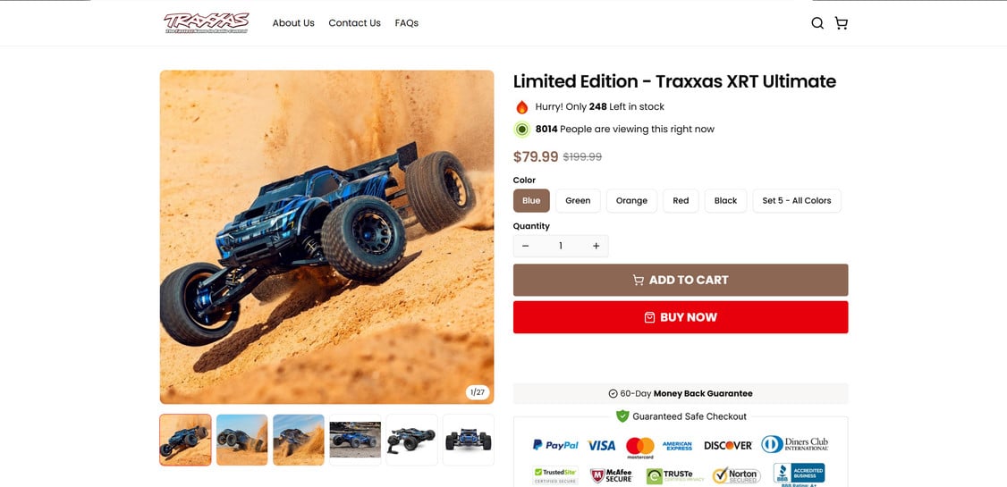 Traxxas-xrt.qvc-shopone.com EXPOSED - Scam or Legit? Full Investigation 1 Traxxas-xrt.qvc-shopone.com scam