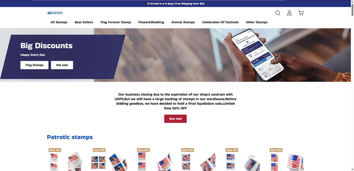 Usstampserve.com scam 1