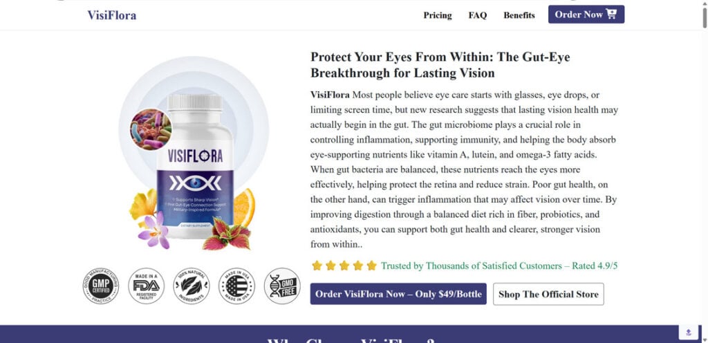 Beware the VisiFlora Supplement - Scam Ads & Red Flags 1 Visi floras.com scam