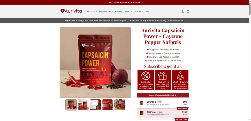Aurivita Cayenne Pepper Softgels EXPOSED: Scam or Legit? Investigation 1 1 21