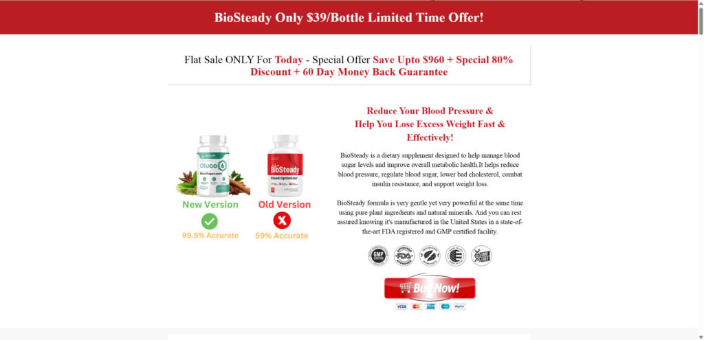 BioSteady Blood Optimizer Supplement EXPOSED – Scam Ads & Red Flags 1 1 28