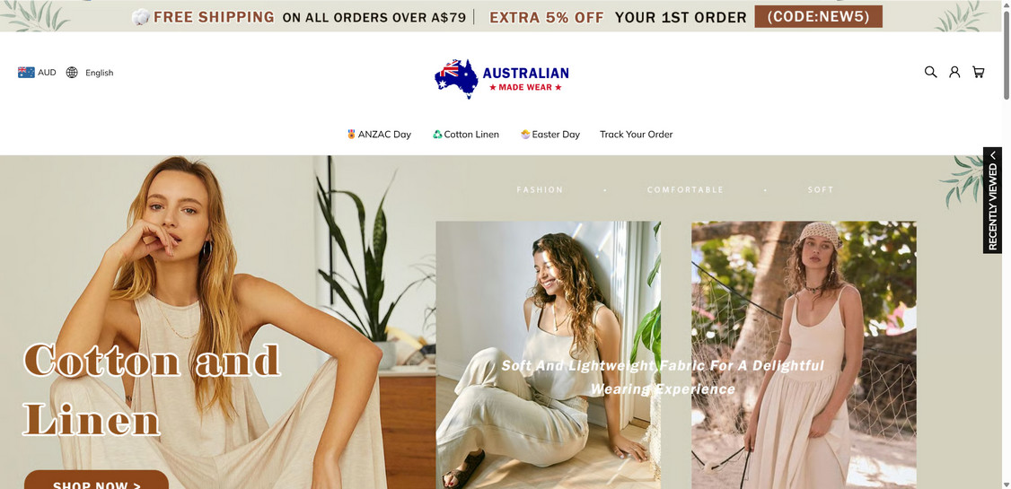 Australianmadewear.com scam 1