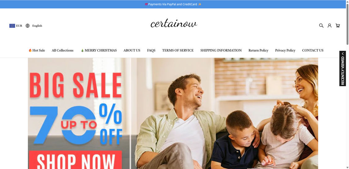 Certainow.com scam 1