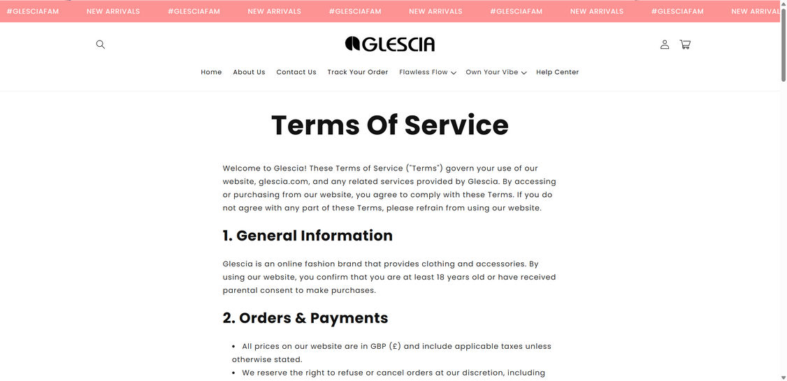 Glescia.com scam 1