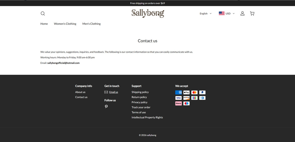 Sallybong.com scam 1