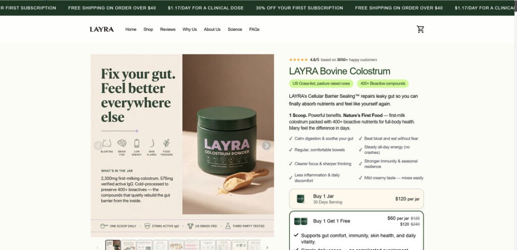 LAYRA Bovine Colostrum EXPOSED: Scam or Legit? Full Investigation 1 1 106