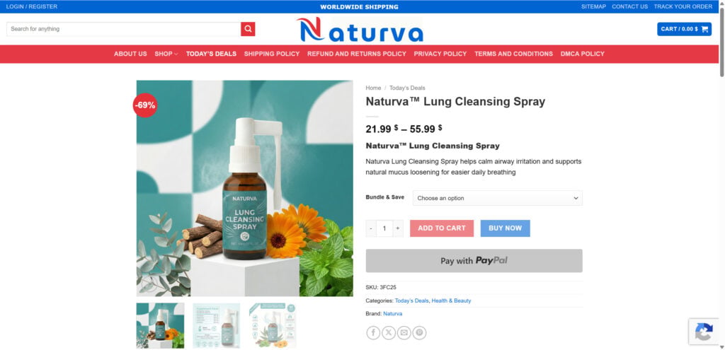 Naturva Lung Cleansing Spray - Scam or Legit? Full Investigation 1 1 130