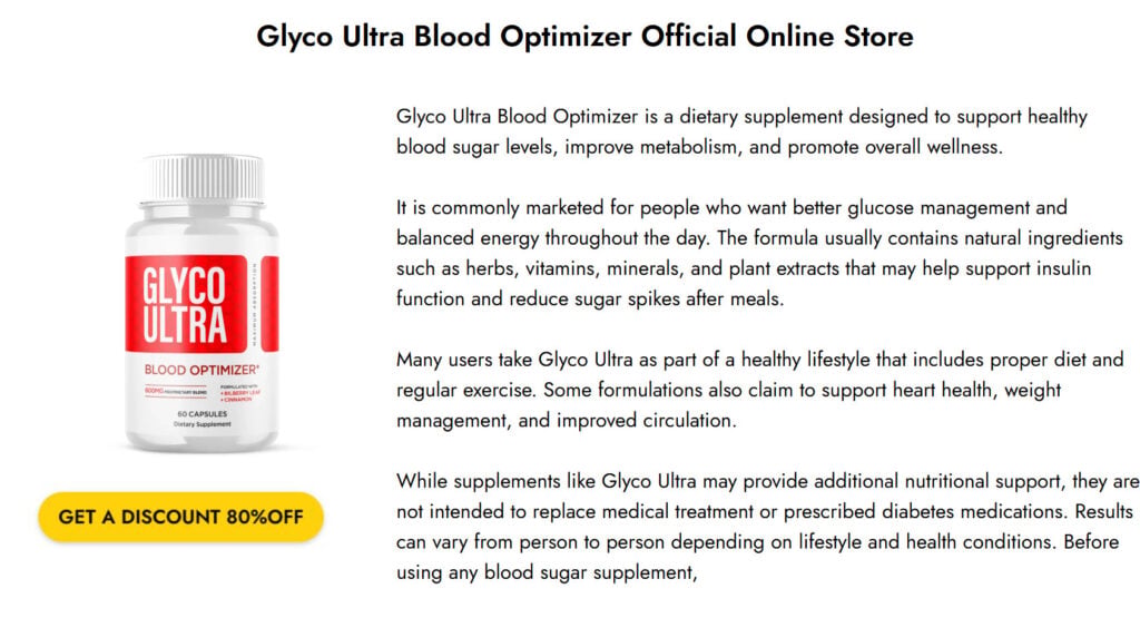 Glyco Ultra Blood Optimizer Supplement - Scam or Legit? Investigation 1 1 136