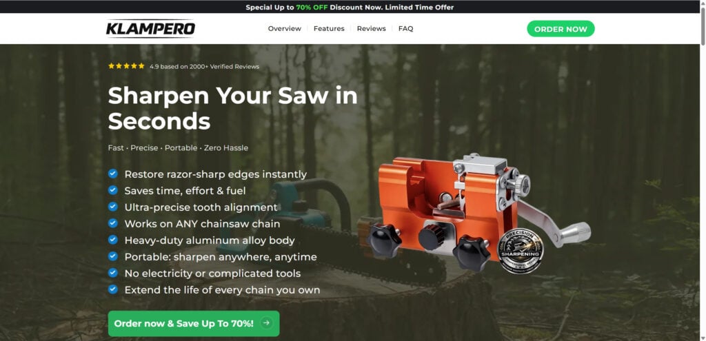 Qinux Klampero Chainsaw Sharpener EXPOSED: Scam or Legit? Review 1 1 40