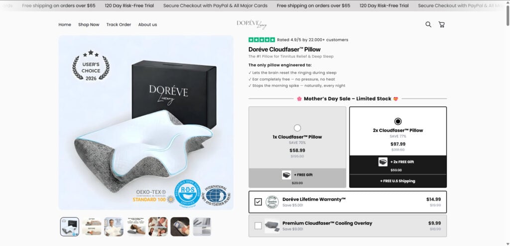 Doreve Cloudfaser Pillow EXPOSED: Scam or Legit? Review 1 1 43