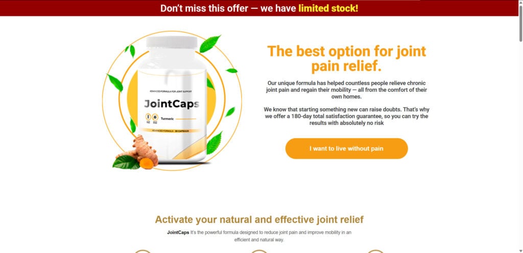 Joint Caps Supplement: Scam or Legit? Here's What We Found 1 1 66
