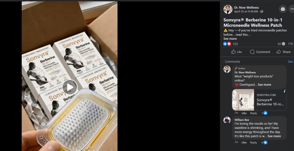 Sonvyra Berberine 10-in-1 Microneedle Patch EXPOSED - Investigation 1 1 68