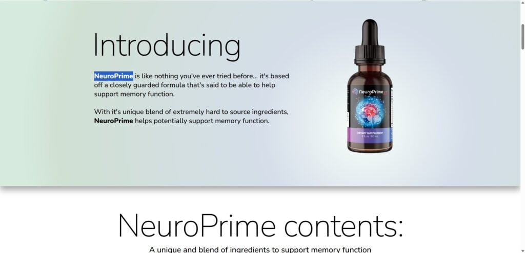NeuroPrime Drops Supplement EXPOSED – Scam Ads & Red Flags 1 2 5