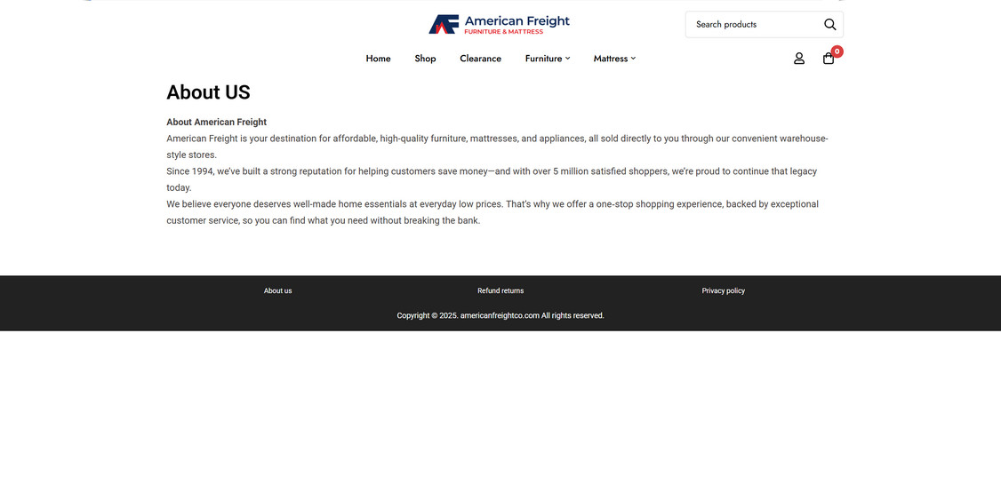 Americanfreighthome.com scam 1