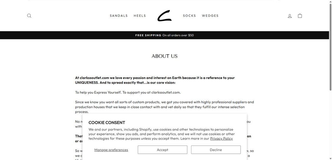 Clarkssoutlet.com EXPOSED - Scam or Legit? Full Investigation 1 Clarkssoutlet.com scam