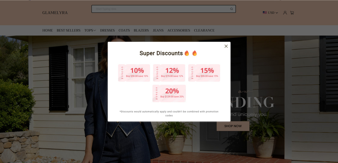 Glamelyra.com scam 1