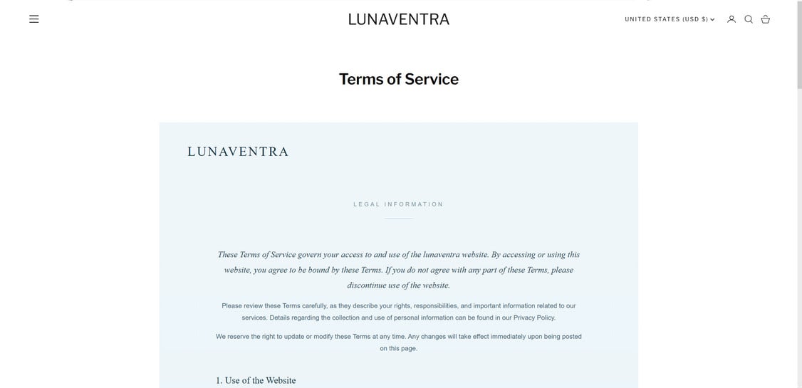 Lunaventra.com scam 1