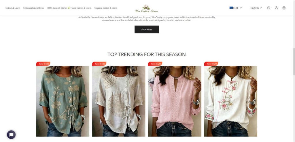 Nashville Cotton Linen Clothing – Scam or Legit? Full Investigation 1 Nashville Cotton Linen