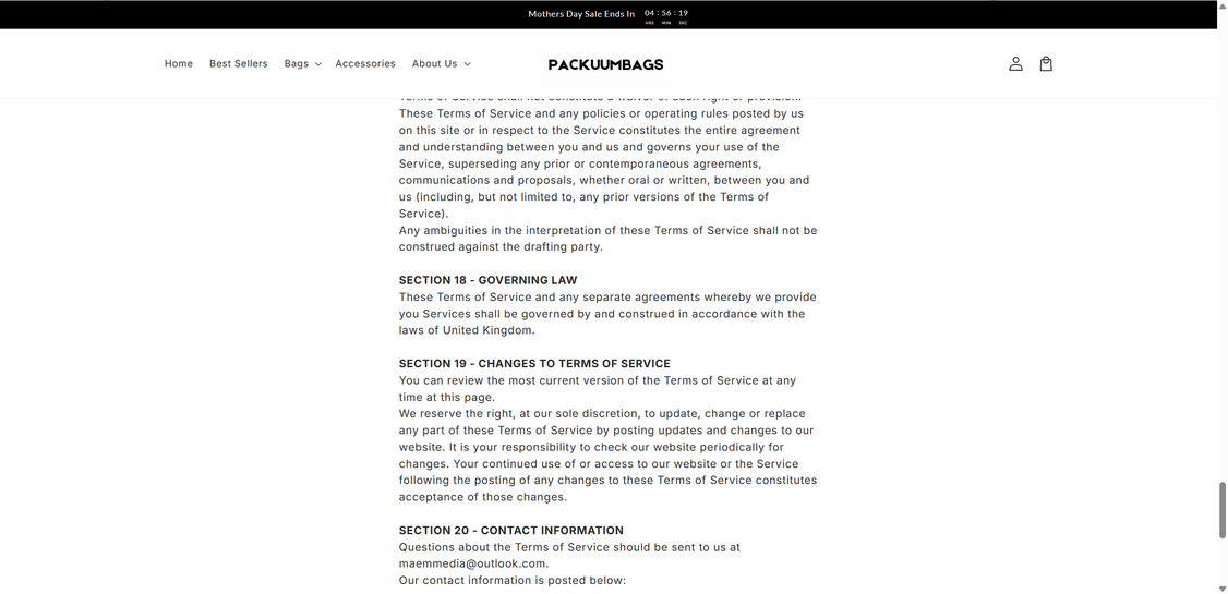 PackuumBags.com EXPOSED - Scam or Legit? Full Investigation 1 PackuumBags.com scam