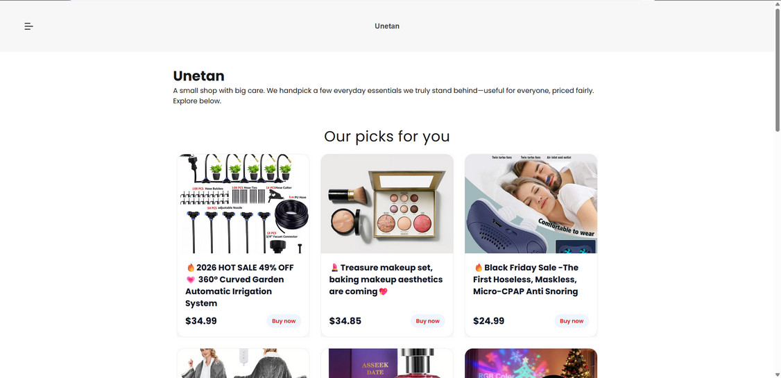 Unetan.com scam 1