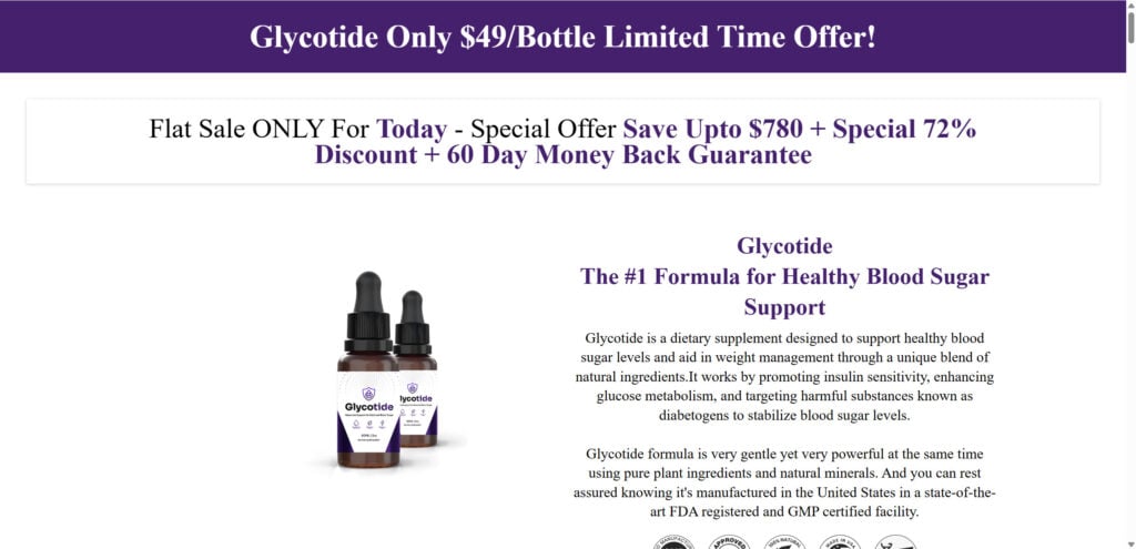 Glycotide Drops Supplement- Scam or Legit? Read This NOW 1 1 120