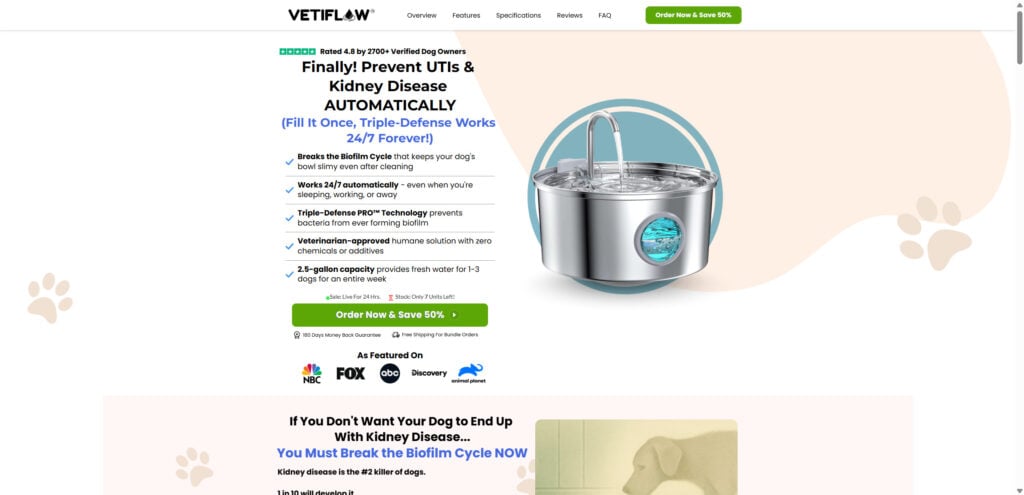 VetiFlow Dog Fountain Exposed: Fear Marketing or Real Pet Product? 1 1 126