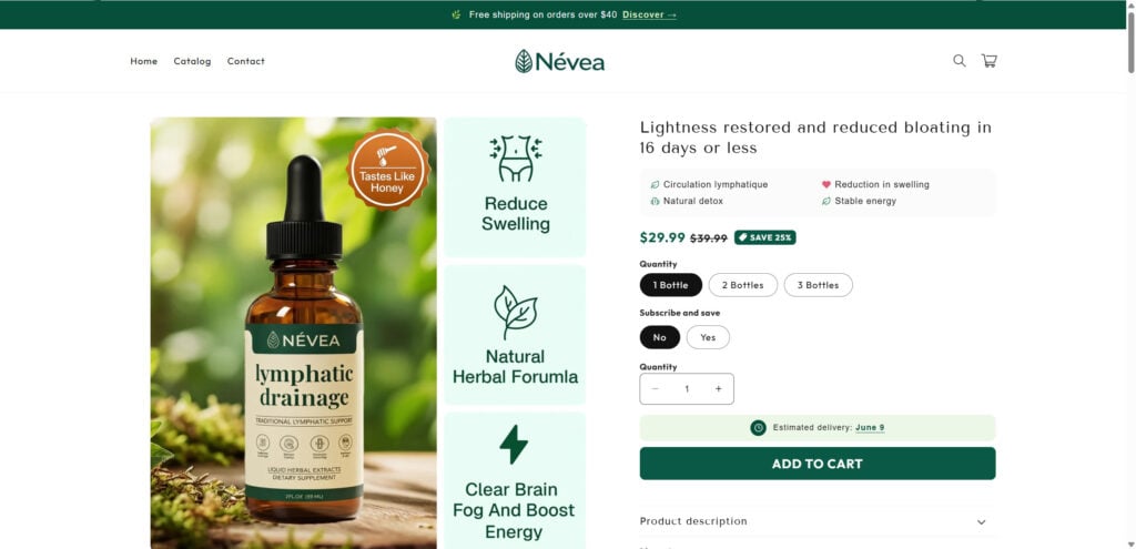 Nevea Lymphatic Drainage Drops - Scam or Legit? Investigation 1 1 16
