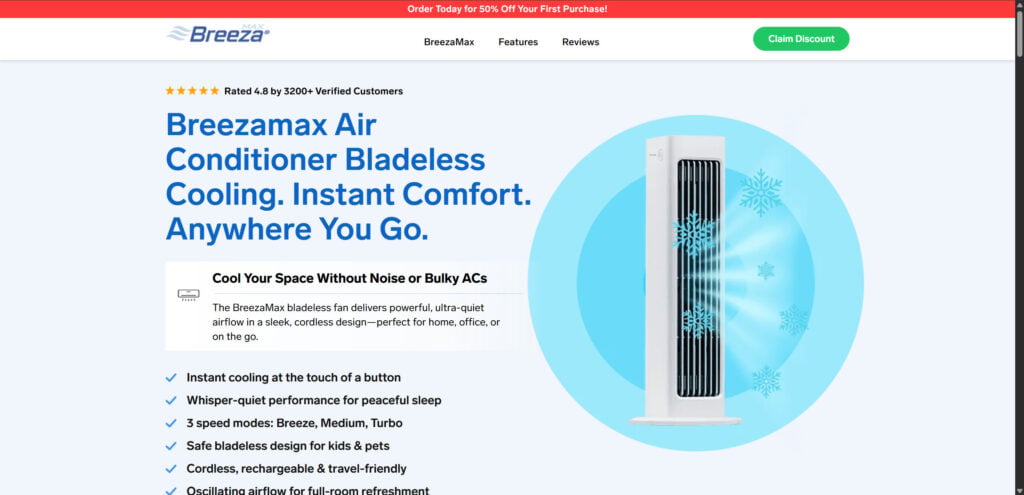 BreezaMax AC Scam EXPOSED – Fake Cooling Claims, Cheap Product, No Real AC 1 1 21